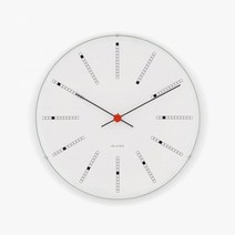 아르네 야콥센 벽시계 Aj Bankers Aluminium 29cm 신혼부부 집들이 이사 생일 선물 북유럽 인테리어