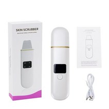전동클렌져 전동세안기 진동클렌저 초음파 스킨 스크러버 블랙헤드 리무버 페이셜 필링 페이스 리프팅 뒤집개 딥 4 가지 모드, 1.with box