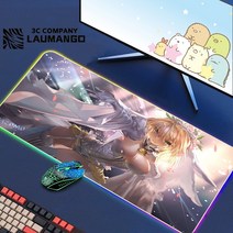 에픽 세븐 Rgb 마우스 패드 게이머 키보드 매트 책상 애니메이션 카펫 Pc 빅 게임 캐비닛 확장, 16 GG002317_05 RGB300x800x3mm