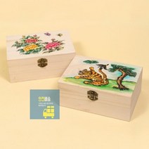 나무보석함만들기_민화 FF58, A.보석함(중)-까치호랑이