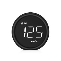 자동차 GPS HUD 디지털 속도계 헤드 업 디스플레이 과속 경고 큰 글꼴 KMH MPH 전자 액세서리, 01 WHITE