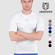 아르메데스 남성용 반팔 테크핏 언더레이어 R-131