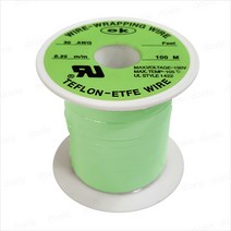 EXSO 테프론와이어/AWG30/0.25mm/100M/녹색/랩핑 와이어