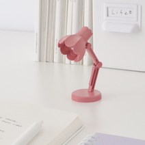 미니어처 앨리스 LED 북라이트 독서 보조등 스탠드형 (건전지 증정), 핑크