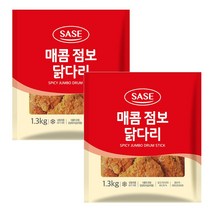 사세 매콤점보닭다리 1.3kg 스파이시 후라이드 통닭다리 치킨, 2팩