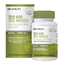 한미헬스케어 엽산 600 위드 비타민D, 90정, 3개