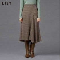 LIST_02 [리스트 신상] 사선 플레어 롱 스커트_TWWSKL70060_GR