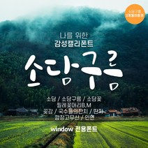 다온폰트 타이핑치는 캘리그라피 소담구름 3개월 쿠폰(윈도우전용), DAON SODAM CLOUD / 3