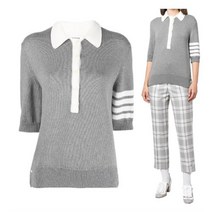 [톰브라운] 사선 완장 카라 니트 FKP086A Y3017 055