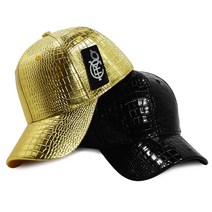 캡이요 CEY 2223 무지 유광 악어가죽 패턴 야구모자 볼캡 패션 남자 여자 커플 남녀 공용 가죽모자
