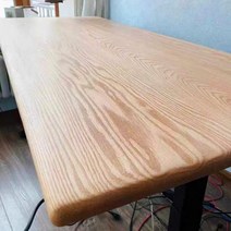 맞춤형 원목 테이블 레드 오크 보드 단단한 나무 책상 다용도, 택배_100 70 2.2cm | CHINA