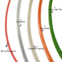 컨베이어벨트 컨베어 콘베어 벨트 링크 CNC 직경 2mm 원형 벨트 PU 동기 구동 컨베이어 녹색 빨간색 거친, 2D