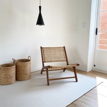 모던 코튼 사계절 거실 러그 200x265cm (2평), 베이지