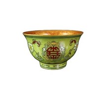 접시 그릇 도자기 중국식 찻잔 컵 식기 세트 중국 오래된 녹색 에나멜 장수 패턴 그릇343-343