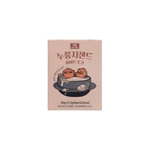 올가 간식 누룽지샌드 화이트초코 100g(12.5g 8) 탕비실 회사 어린이 성인 캠핑 차박 홈파티 영화 선물, 13개