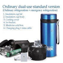 휴용 걸레 보관 쿨러 스마트 음소거 용량 알약 케이스 자동차 액세서리 여행용, 03 보라색