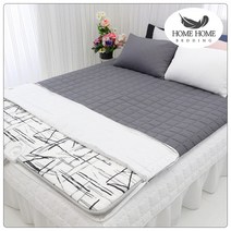 [홈홈베딩] 코지 온수 & 전기 & 카본 & 탄소 매트커버 S / SS / D / Q, 차콜