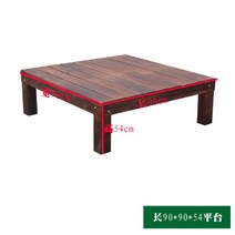 정자 조립식 평상 마루 테라스 야외평상 원목 나무 침대 제품 정자, 길이 90x폭 90x높이 54