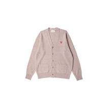 Beyond Closet NOMANTIC BASIC WOOL CARDIGAN DULL PINK