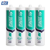 KCC SL907 프리미엄 무초산실리콘(금색), 1개