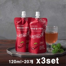 문경오미자 주스 즙 추출물 쉬잔드린 원액 액기스 진액 국내산 발효 건오미자 차 농축액 저온추출 파우치 효능 먹는법, 3세트, 20팩