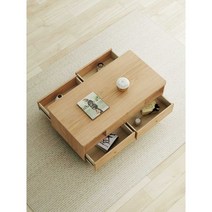리프트업 테이블 식사 높이 조절 이중 용도 심플 식탁, A타입 - 서랍4게+칸막이2개+슬레이트