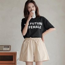 바보사랑 여자 기본 A라인 반바지 시원한 린넨 밴딩 숏 팬츠.옷자락(무료배송)