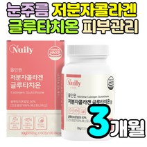 뉴일리 올인원 저분자콜라겐 글루타치온 collagen 60정 피쉬콜라겐 비타민C 효모 에스토니아산 셀렌 1일 2정 간편섭취 아미노산, 60정x3개 (3개월분), 3개