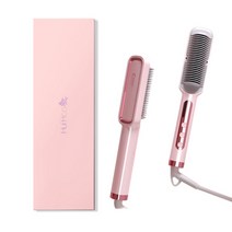 고데기 머리안상하는고데기 다이렉트고데기 profissional 뜨거운 빗 hair 헤어, 영국, 상자가 있는 분홍색