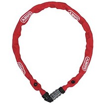일본직발송 9. 아부스(ABUS) [일본정품] ABUS (아부스) 믿음의 독일 브랜드 자전거 체인 잠금 다이얼식 2, One Size_레드, One Size_레드, 레드