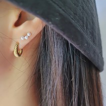 디작소 여성 데일리 심플 파트라 귀걸이 이어링