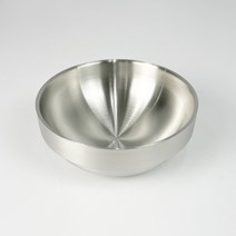 H 이중스텐 탕그릇 14cm 16cm 국그릇 업소용 식당 무광 샤틴 이중 면기 대접, H 이중탕그릇 14cm, 1개