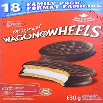 Dare Wagon Wheels Original Cookies 630g/22.2 oz Box 18 pack {Imported from Canada}, 1