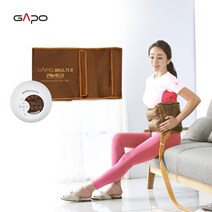 [가포멀티5] [가포]사지압박순환장치 허리마사지 세트 Gold / 본체+허리커프, 전체색:00305 멀티5 브라운 허리셋