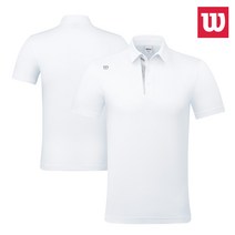 윌슨 반팔티 TRS_6301 WHT 카라티 테니스 배드민턴