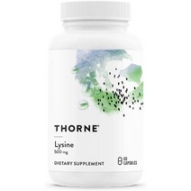 Thorne Research L-Lysine 500 mg 쏜리서치 L 라이신 60캡슐 엘리신 아미노산 엘라이신, 기본