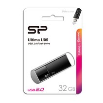 실리콘파워 SP ULTIMA U05 USB메모리 슬라이드형 블랙, 32GB, 32GB