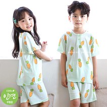 유아 아동 남아 여아 인견 스판 5부 내의 반팔 내복 P당근쥬스