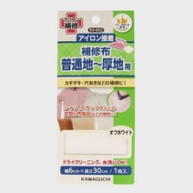 JSTrading 가와구찌 의류용 보수 테이프 원단용 수선테이프 13컬러 다림질 구멍 찢어진 옷 수선, 02 백아이보리 93-002, 1개
