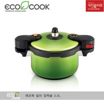 키친플라워 압력솥 에코쿡 2.5L(3인용/그린) CPC-250