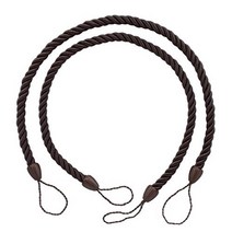 DÉCOPRO Pair of Premium Quality Brown Color Curtain Rope Tiebacks 26 inch Long Style# CCTB Color# D, 1, Mocha