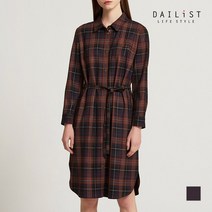 올리비아로렌 자수 체크 원피스 MDBOAWF8231