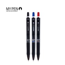 마이펜 세이프티클립 단색 유성 볼펜 0.7mm 12자루, 0.7mm 빨강