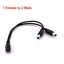 12V DC 전원 공급 장치 1 암 2 3 4 5 8 수 방향 분배기 플러그 연장 케이블 코드 커넥터 5.5*2.1mm Led 스트립 조명용, 01 1 to 2way
