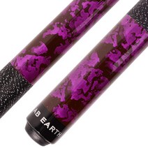 AB Earth 147.3cm(58인치) 핸드 페인팅 시리즈 2피스 빌레어 풀 큐 스틱 아이리쉬 리넨 랩 포함 (레드 595.3g(21온스)), 19oz