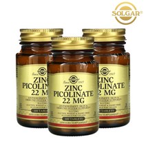 솔가 아연 피콜리네이트 22mg 100정 X 3통