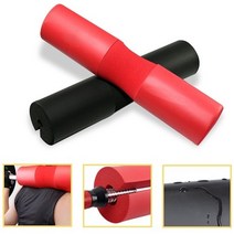 PGM1*^몰EVA 바벨패드(약45x10cm) 목보호 탈부착 쿠션 웨이트기구부자재 역기봉 액세서리 에바 간편^*1췤pgm, *^^옵션*^레드
