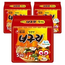 농심 얼큰한너구리 멀티팩 5개입 120g, 3개