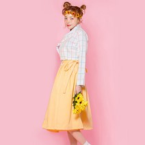 한복반티 졸업사진옷 면 생활한복