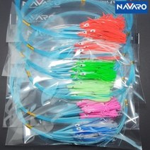 나바로 갈치바늘 2호 3호 꼴뚜기바늘 갈치채비 갈치기둥줄 갈치선상낚시, 레드3호